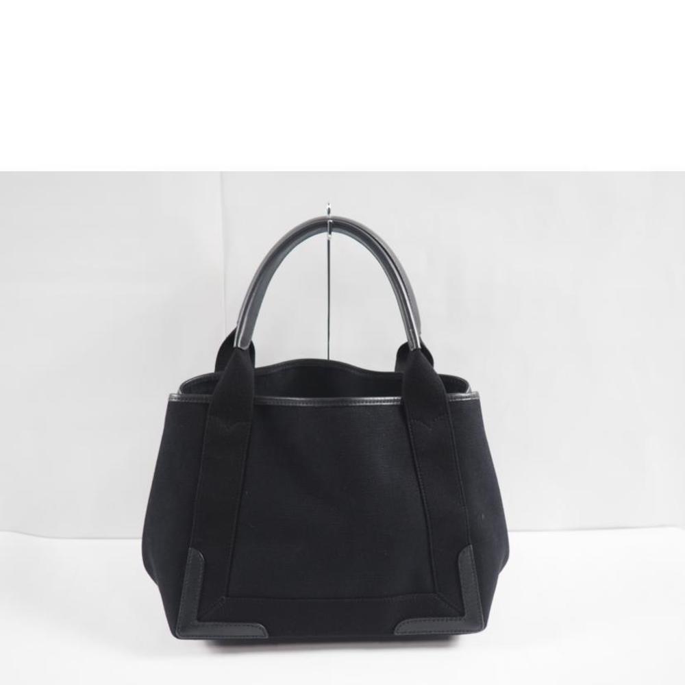Balenciaga Canvas Solid Handbag Black - image 2